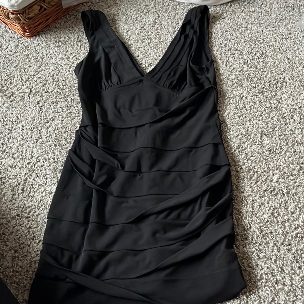 Black mini dress